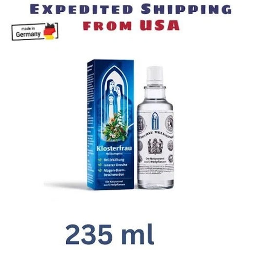 Klosterfrau Melissengeist Herbal Tonic 235ml – Natural German Remedy – Ships USA