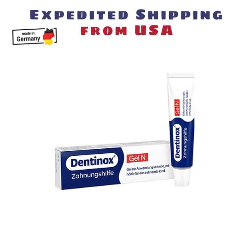 Dentinox Gel N baby teething relief gel Sugar free (10g) - Ships from USA