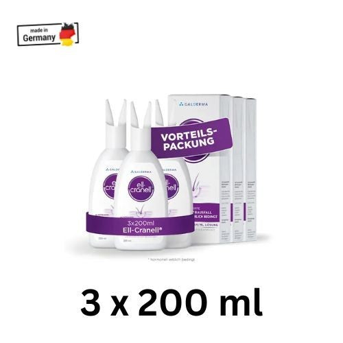3x Ell Cranell 250 mg Hair Loss Prevention Tonic 200 ml No Tariffs
