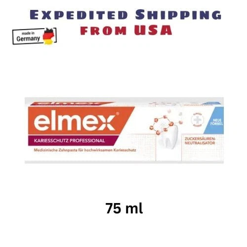Elmex Caries Protection Toothpaste - 75ml - Ships from USA