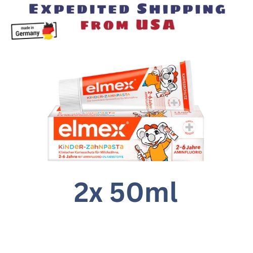 2xElmex for Kids Aminofluoride Toothpaste: Gentle Cavity Protection for Ages 2-6