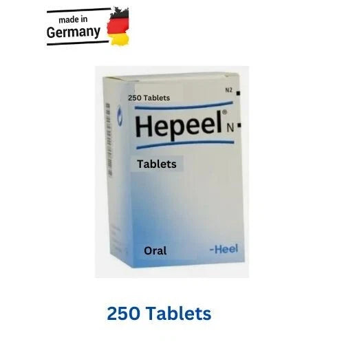 HEEL HEPEEL Homeopathic Liver Hepatic Dysfunction 250 tablets Ships US