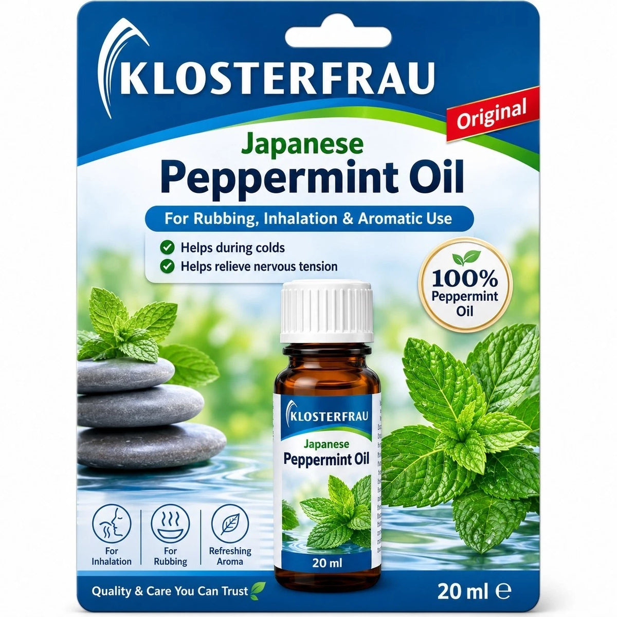 Klosterfrau Japanese Peppermint oil for muscle and nerve pain  20ml Ships US