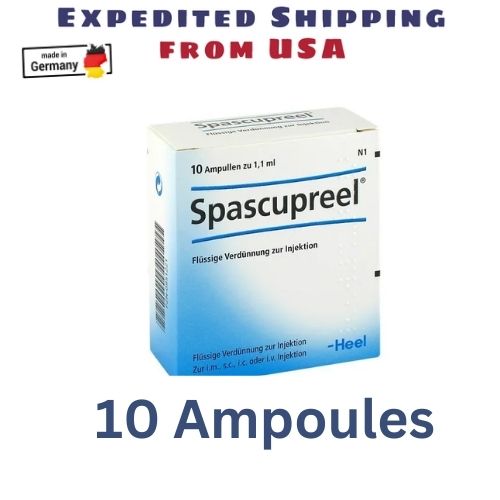 Heel Spascupreel 10 Ampoules 1.1 ml: Natural Relief for Muscle Spasms