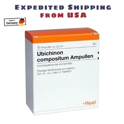 Ubichinon Compositum 10x 2.2 ml liquid immune system - Ships Free from USA