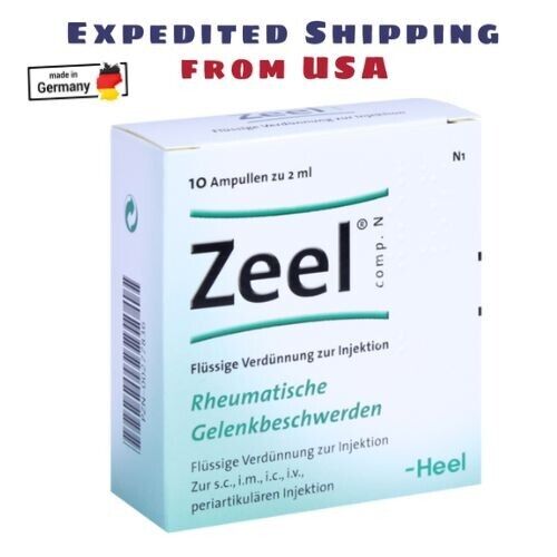 Heel Zeel 10 Ampoules x 2.0 ml Pain , Inflammation Relief German Product